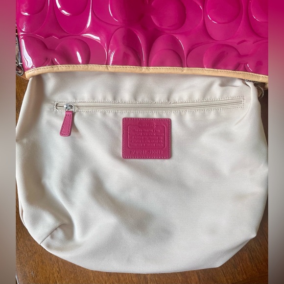 Coach Peyton Patent Leather Convertible Hobo Crossbody - Picture 11 of 15